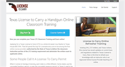 Desktop Screenshot of licensetocarry.com